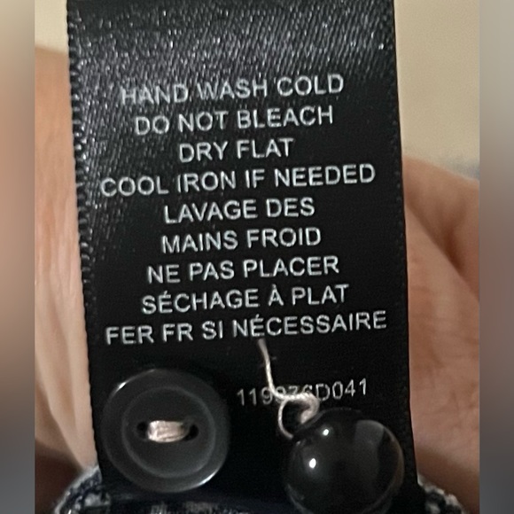 LA VIE Rebecca Taylor Black NOUVELLE DOT PRINT DRESS Boho Women’s dress size M - Picture 6 of 10